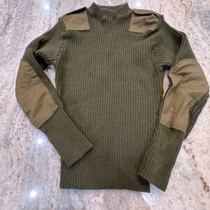 Defense Logistics Agency Valor Collection 42 Large Olive Wool Sweater